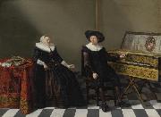 Cornelis van Spaendonck Prints Marriage Portrait of a Husband and Wife of the Lossy de Warin Family oil on canvas